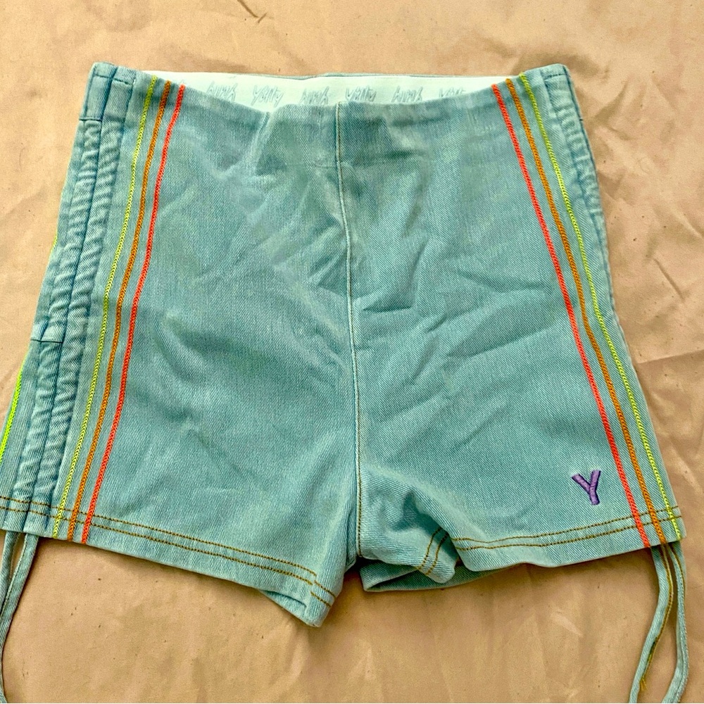 Yitty “Denim is Served” Peek-A-Boo Shorts, Medium